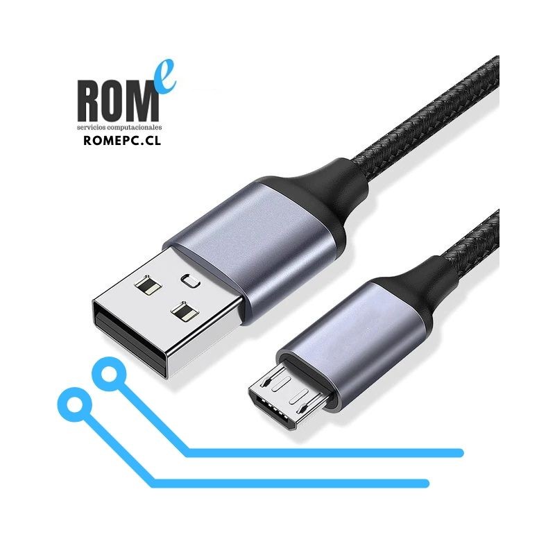 Cables de carga microUSB reforzados para smartphones y accesorios