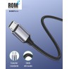 Cables de carga microUSB reforzados para smartphones y accesorios