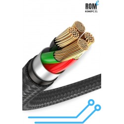 Cable de carga rápida tipo C reforzado con RGB